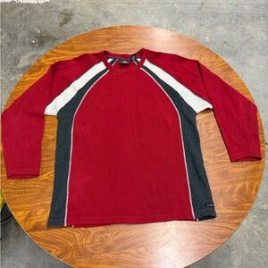 Men's Red and Black Sweater